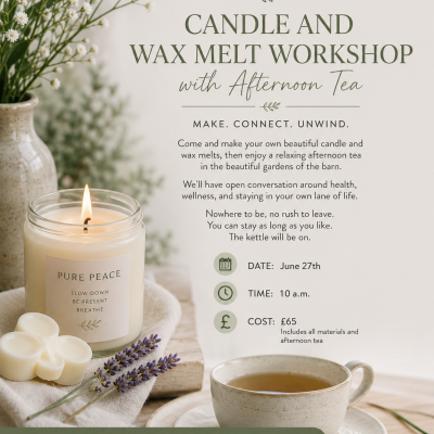 Candle & Melt Workshop With Afternoon Tea