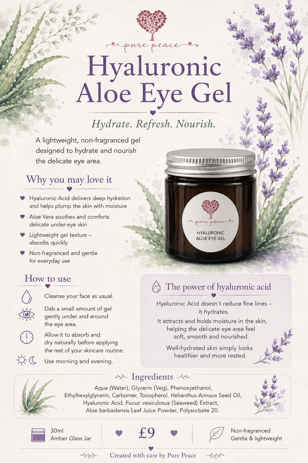 Hyaluronic Aloe Eye Gel