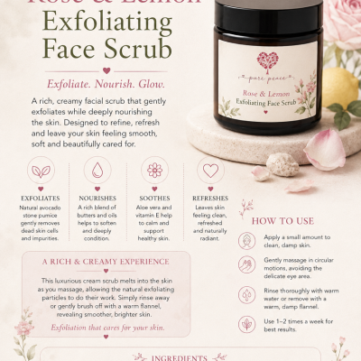 Lemon & Rose Exfoliating Face Scrub